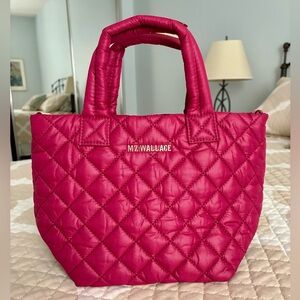 MZ Wallace micro metro tote Dahlia berry NWT